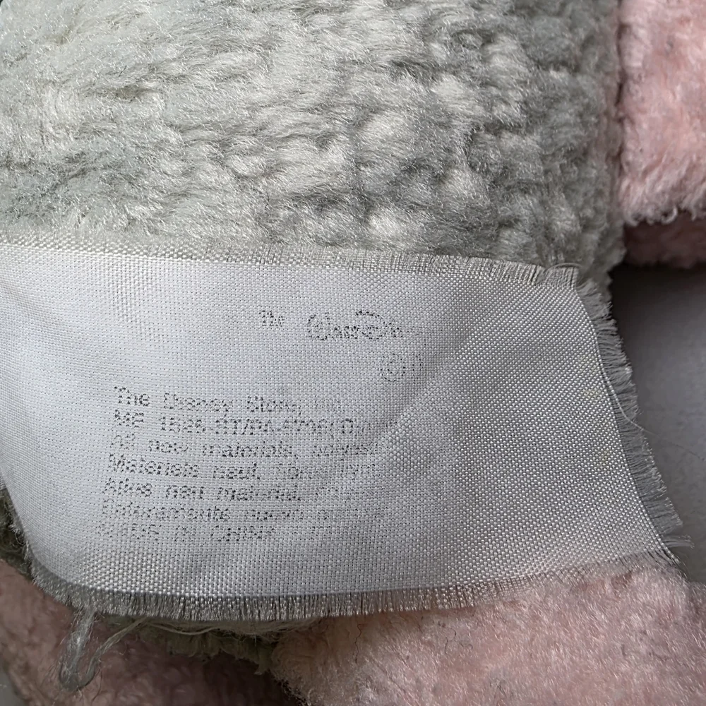 Vintage The Disney Store Stuffed Plush Chenille Winnie The Pooh Piglet Doll